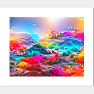 Colorful Ocean Art Posters and Art